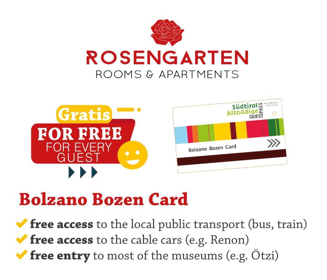 Rosengarten Rooms Bolzano Bagian luar foto